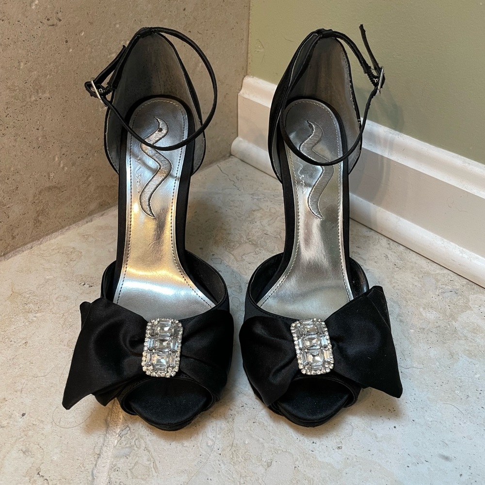 Black Heels with Ankle Strap